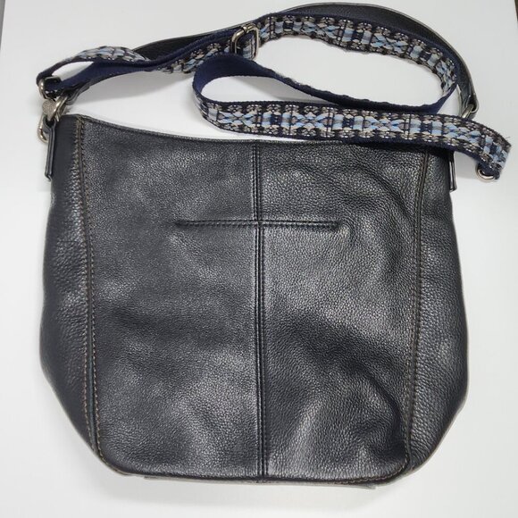 The Sak Leather Crossbody Bag Purse Black - Picture 11 of 16
